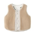 thumbnail image 1 of Unisex Kids Toddler Reversible Vest Warm Sleeveless Jacket Spring Winter Children Waistcoat 1-7Y, 1 of 5