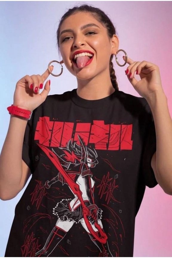 Unisex Kill La Kill Ryuko Matoi Anime T-shirt, Manga Waifu Shirt