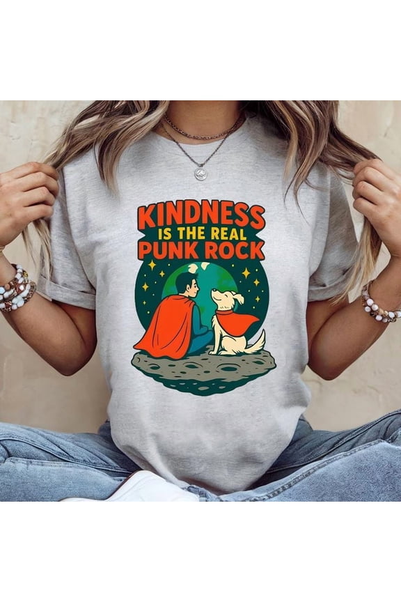 Unisex Kindness is Real Punk Rock - David Corenswet 2025 T-Shirt, Sizes S-5XL, Tbun