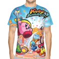 thumbnail image 1 of Unisex Kirby 3d Graphic Print Shirts For Mens Womens Casual Short Sleeve Tee Shirts Top, 1 of 7
