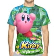 thumbnail image 1 of Unisex Kirby 3d Graphic Print Shirts For Mens Womens Casual Short Sleeve Tee Shirts Top, 1 of 7
