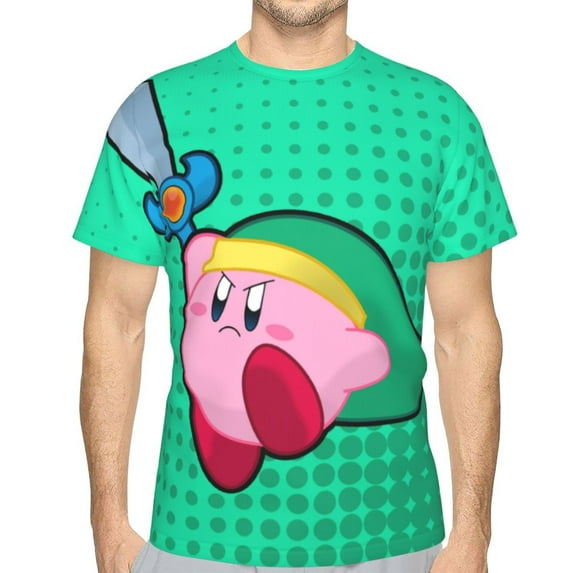 Unisex Kirby 3d Graphic Print Shirts For Mens Womens Casual Short Sleeve Tee Shirts Top