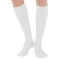 thumbnail image 1 of Unisex Knee High Compression Socks 20-30mmHg for Varicose Veins, White, X-Large, 1 of 10