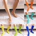 thumbnail image 1 of Unisex Knee High Socks, Nylon Non-Slip Invisible Seamless Tube Socks, Candy Color, 1 of 7