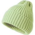 thumbnail image 1 of Unisex Knit Beanie Hats Winter Warm Stretchy Slouchy Skull Beanie Caps for Women Men (Light Green), 1 of 8