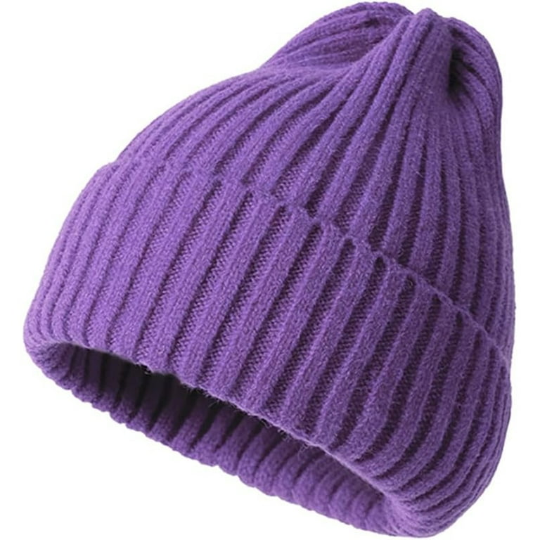 Unisex Knit Beanie Hats Winter Warm Stretchy Slouchy Skull Beanie