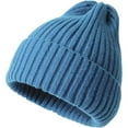 thumbnail image 1 of Unisex Knit Beanie Hats Winter Warm Stretchy Slouchy Skull Beanie Caps for Women Men (Sky Blue), 1 of 8