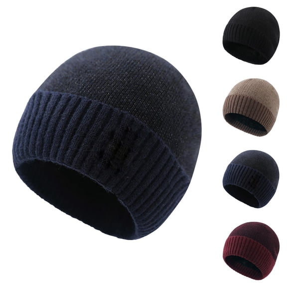 Unisex Knit Beret Hat – Thick Warm Winter Beanie Cap, Patchwork Painter Style, Fashion Casual Accessory for Cold Weather Streetwear