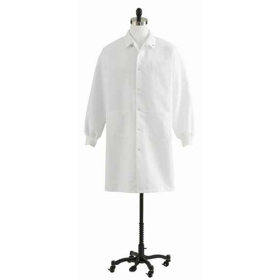 Unisex Knit Cuff Knee Length Lab Coats - 87026QHWL