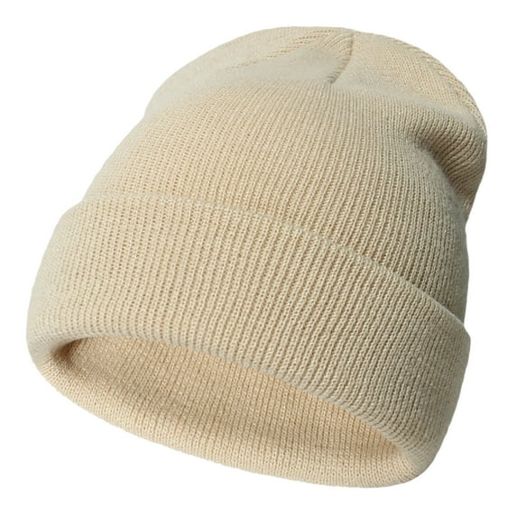 Ticikt Unisex Knit Soft Warm Beanie Hat Winter Camo Hats for Kids,Color:Beige,Size:3-24 Months