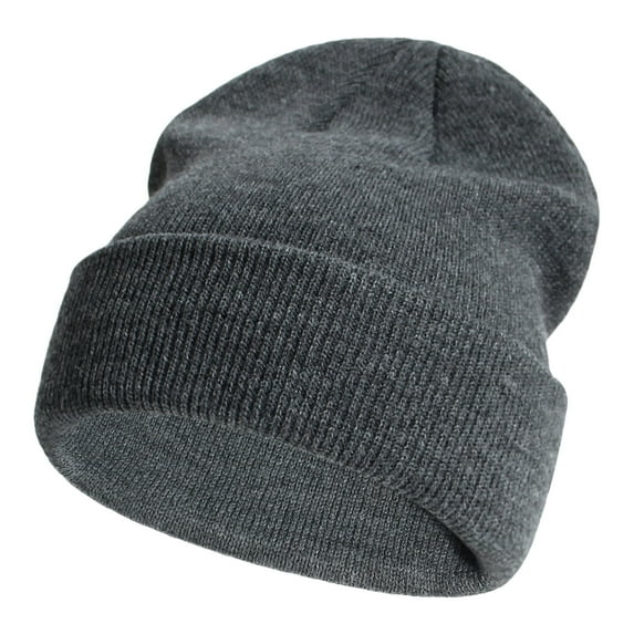 Ticikt Unisex Knit Soft Warm Beanie Hat Winter Camo Hats for Kids,Color:Dark Gray,Size:2-6 Years