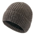 thumbnail image 1 of ZQUUVOU Unisex Knit Soft Warm Cuffed Beanie Hat Winter Hats For Men Women A-Khaki, 1 of 3