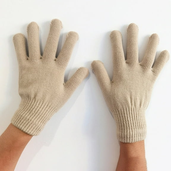 "Unisex Knitted Winter Gloves Warm Five Fingered Adult Handwear For Cold Weather Gloves Mittens Women Cold Weather Women Gloves Gloves Mittens Mittens for Women Cold Weather Heated Winter Ski Gloves