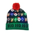 thumbnail image 1 of Unisex LED Light Up Christmas Hat Warm Knitted Beanie Holiday Xmas Hat for Women Men Kids Party, 1 of 3