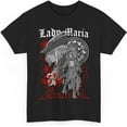 thumbnail image 1 of Unisex Lady Maria of The Astral Clocktower Gaming T-Shirt, Soulsborne Yharnam Shirt, 1 of 4