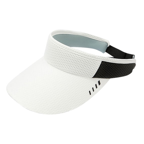 Unisex Large Brim Running Visor Hat Breathable Sport Cap Elastic Band for Men Women UV Protection