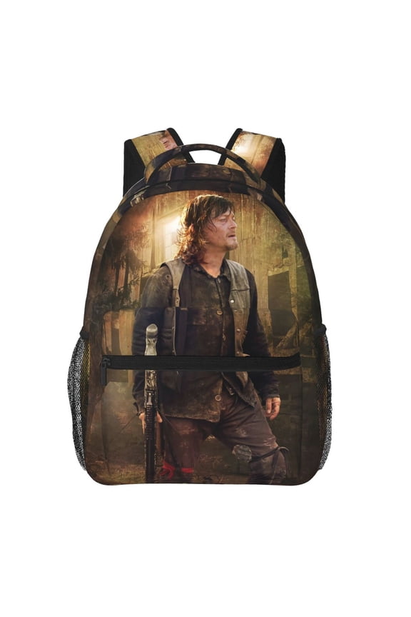 Unisex Large Capacity Laptop College Schoolbag Book bags The Walking Dead (40) Casual Backpack