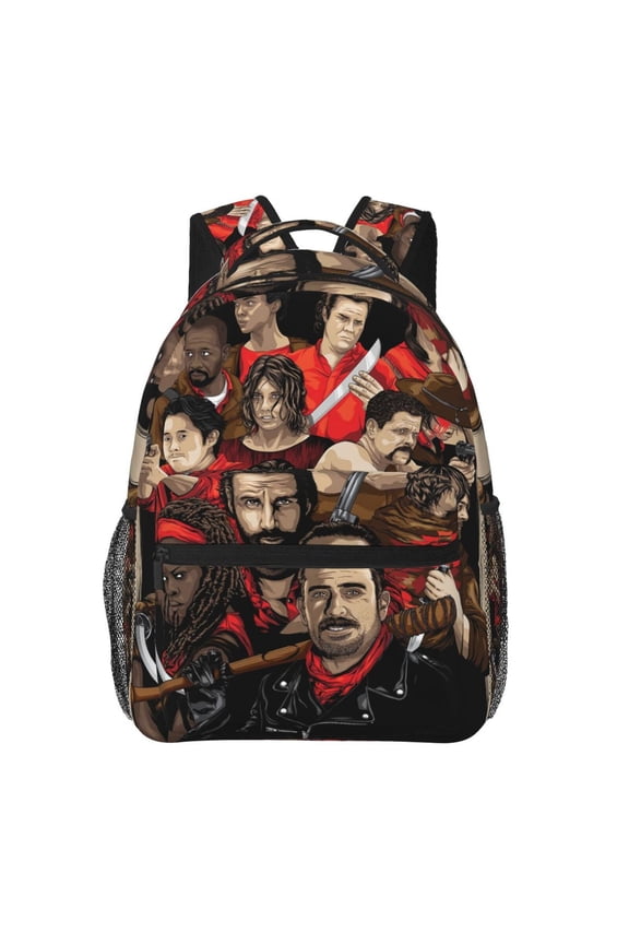 Unisex Large Capacity Laptop College Schoolbag Book bags The Walking Dead (67) Casual Backpack