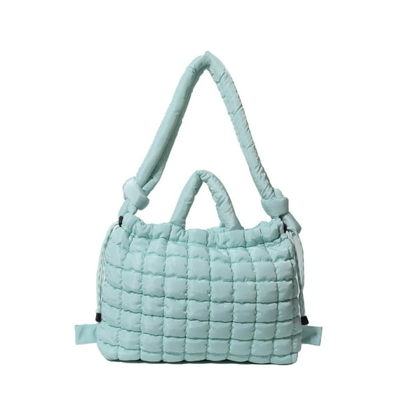 Unisex Large Padded Shoulder Bag Puffer Backpack for Office Travel and School