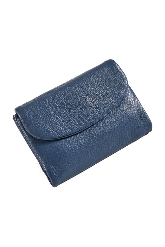 Unisex Leather Organizer Bag,Portable Travel Organizer Mini Leather Storage Bag for Cosmetics,Keys,USB Drives,and Accessories,Perfect for Daily Use,Commuting,Travel,and Work-Blue