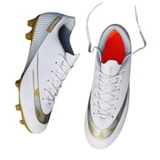 Unisex Leather Soccer Cleats with Lace-Up Closure - Turf Football Shoes for Men/Women/Youth Training Cleats for Soccer & American Football Shoes