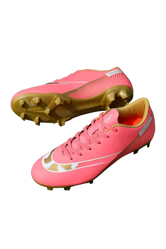 Unisex Leather Soccer Cleats with Lace-Up Closure - Turf Football Shoes for Men/Women/Youth Training Cleats for Soccer & American Football Shoes