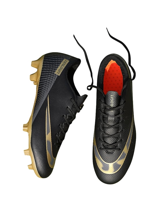 Unisex Leather Soccer Cleats with Lace-Up Closure - Turf Football Shoes for Men/Women/Youth Training Cleats for Soccer & American Football Shoes