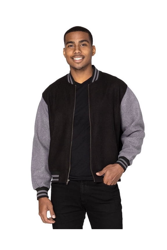 Unisex Legend Jacket - BLACK/ CHAR HTH - S