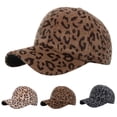 thumbnail image 1 of Unisex Leopard Print Baseball Cap Adjustable Casual Streetwear Dad Hat, 1 of 6