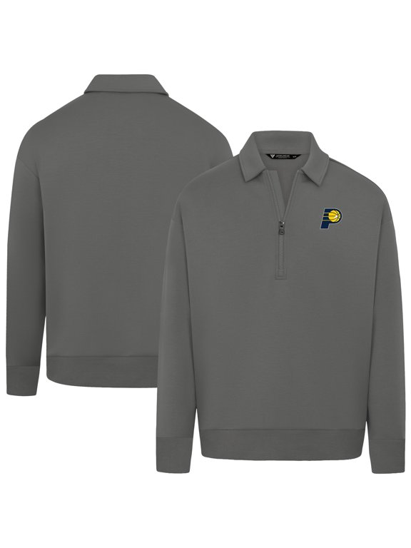 Unisex Levelwear Gray Indiana Pacers Luxe Signature Quarter-Zip Tri-Blend Sweatshirt
