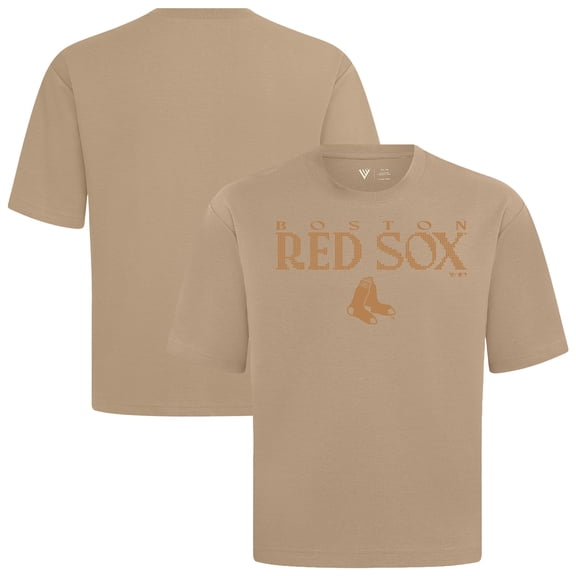Unisex Levelwear Khaki Boston Red Sox Lights Out Luxe Signature Knit T-Shirt