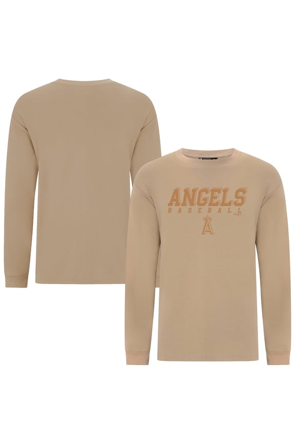 Unisex Levelwear Khaki Los Angeles Angels Pronto Luxe Signature Long Sleeve T-Shirt