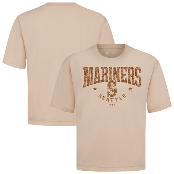 Unisex Levelwear Khaki Seattle Mariners 2026 Armed Forces Day Camo Luxe Signature Archway Knit T-Shirt