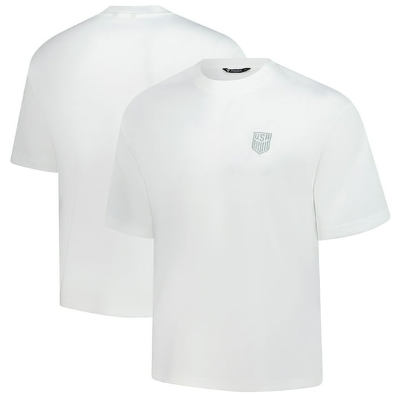 Unisex-Levelwear  White USMNT Luxe Signature Knit T-Shirt