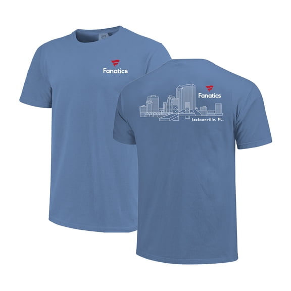 Unisex  Light Blue Fanatics Jacksonville Cityscape T-Shirt