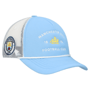 Unisex Light Blue Manchester City Free Rider Trucker Snapback Hat