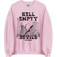 thumbnail image 1 of Unisex Light Pink Modern Athletic-Inspired Aaron Warner Hell Is Empty Crew Neck Sweatshirt, 1 of 6