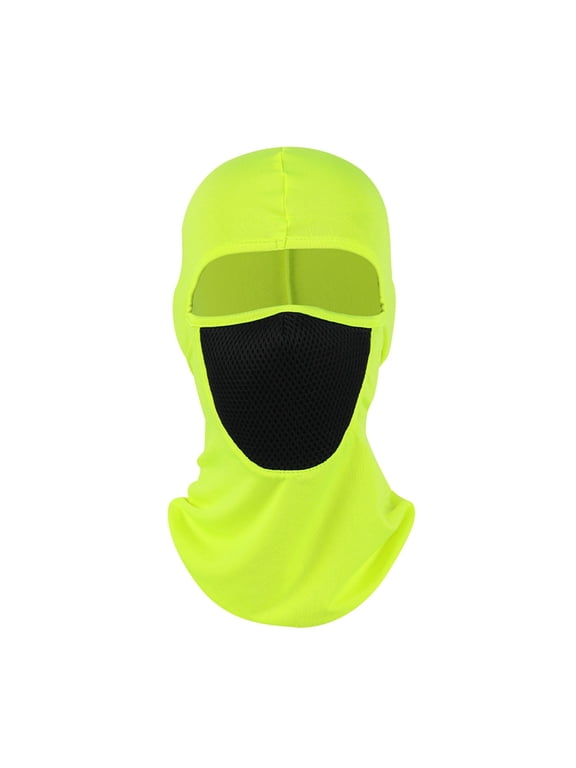 Unisex Lightweight Balaclava Face Mask with Mesh Panel, Breathable UV Protection Neck Gaiter for Cycling Bike