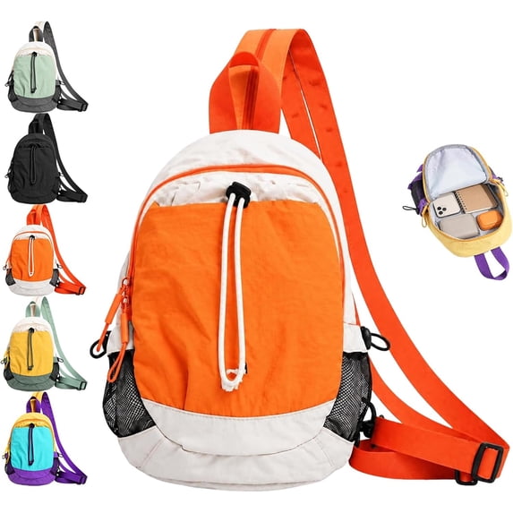 Unisex Lightweight Color Block Nylon Mini Backpack, Every Adventure ...