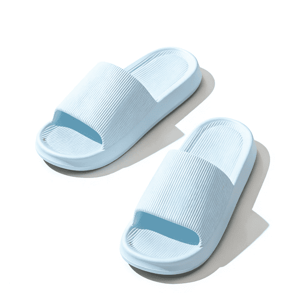ZROVA Unisex Lightweight Slippers 2-Pack for Bathroom & Home, Non-Slip EVA Slide Sandals for Indoor/Outdoor, Soft & Comfortable House Shoes for Men Women
