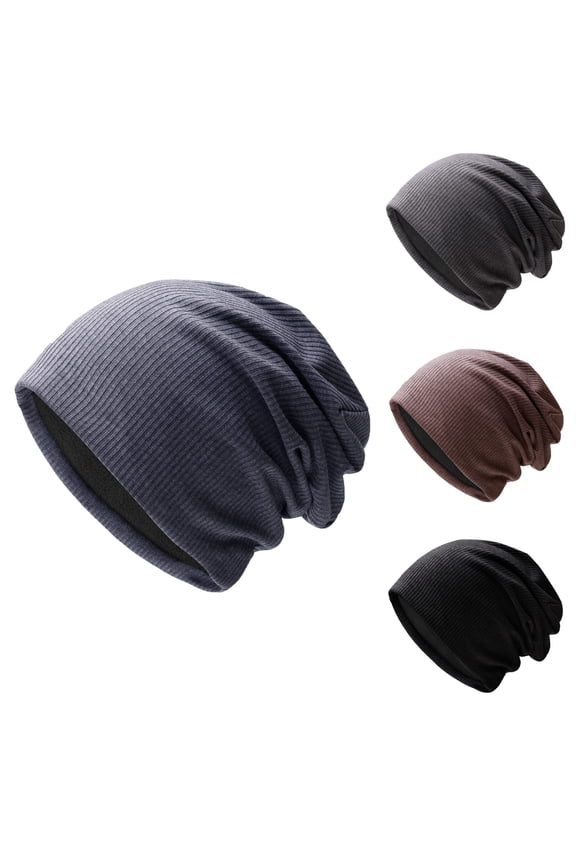 Unisex Lightweight Slouch Beanie Solid Knit Soft Fall Winter Hat