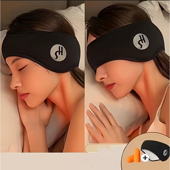 Unisex -Lined Soundproof Ear Muffs with Eye Mask - Noise Cancelling for sleeping, Winter Sports & Cycling | Closure, Warm Ear for Men & Women, Outdoor, Train, Machine Use - Fit