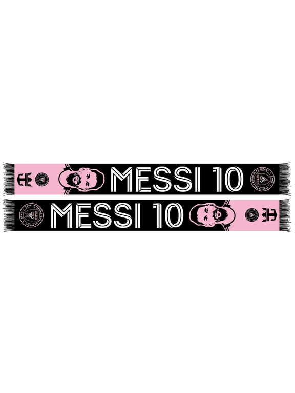 Unisex Lionel Messi Pink Inter Miami CF Portrait Scarf