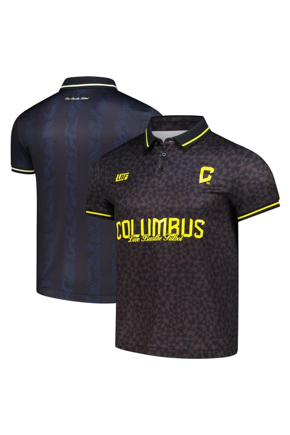 Unisex Live Breathe Futbol Black Columbus Crew Polo