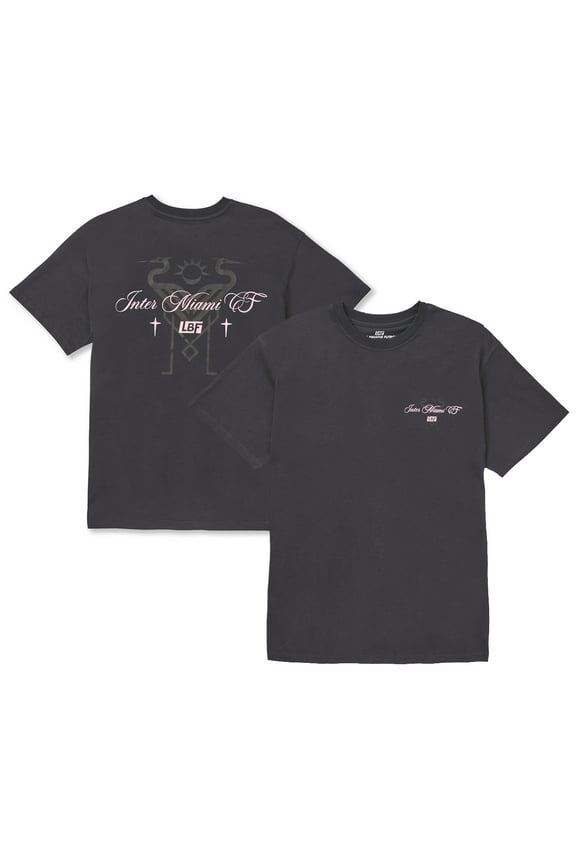 Unisex Live Breathe Futbol Black Inter Miami CF T-Shirt