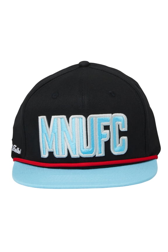 Unisex Live Breathe Futbol Black Minnesota United FC Snapback Hat