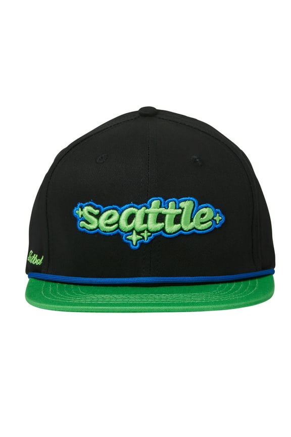Unisex Live Breathe Futbol Black Seattle Sounders FC Snapback Hat