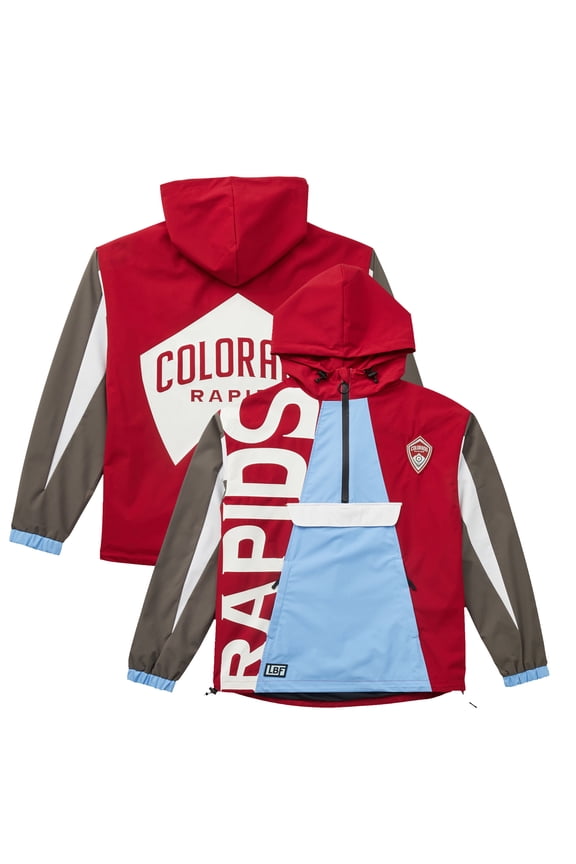 Unisex Live Breathe Futbol Crimson Colorado Rapids Tekker Half-Zip Anorak Jacket