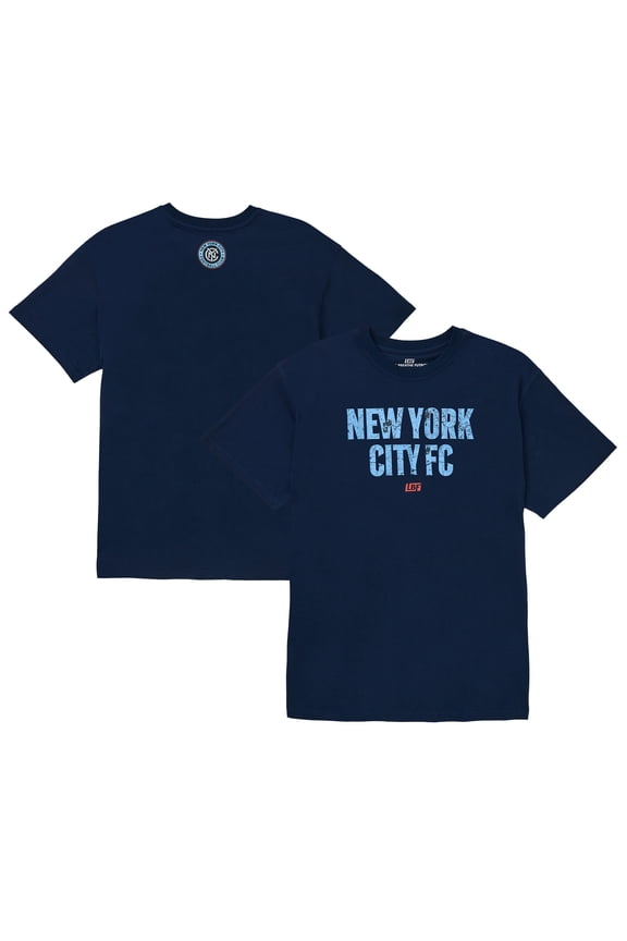 Unisex Live Breathe Futbol Navy New York City FC Wordmark T-Shirt