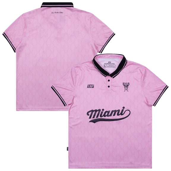 Unisex Live Breathe Futbol Pink Inter Miami CF Polo
